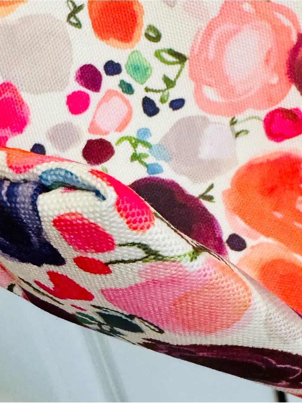 kate spade Floral Multicolor Canvas Tote - Pink, Purple, Orange, Blue